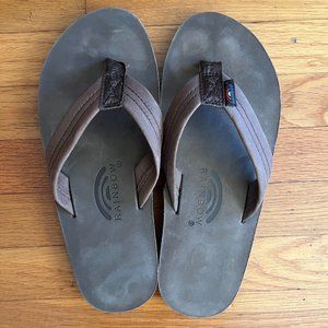 NWT Men's Rainbow Sandals - Mocha - Medium (8.5 - 9.5)